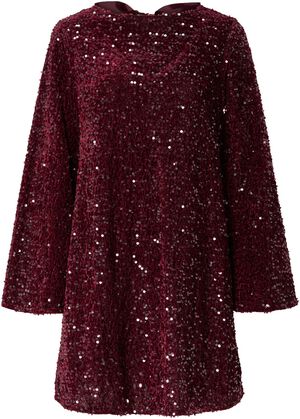 PCKAM LS DEEP BACK BOW DRESS JRS NO