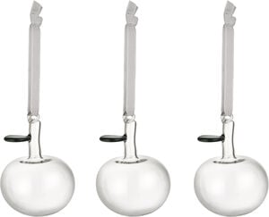 Iittala glas æble 3-pak klar
