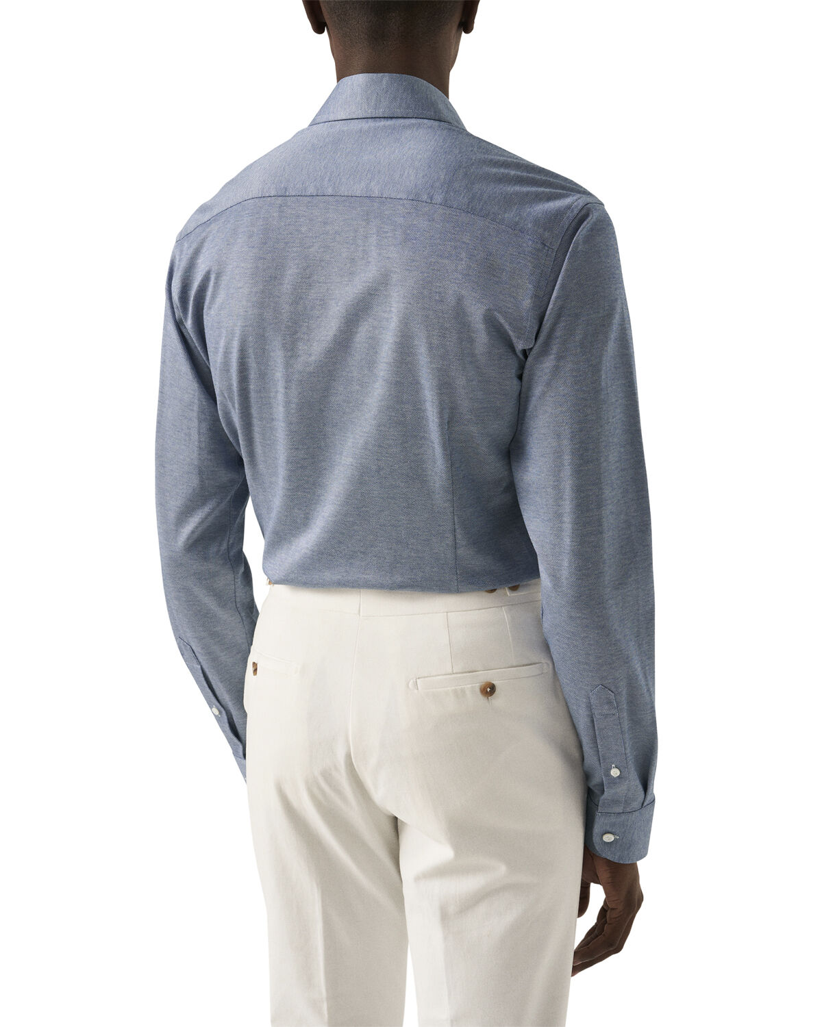 Contemporary Fit Light Green Solid Filo Di Scozia Pique Shirt