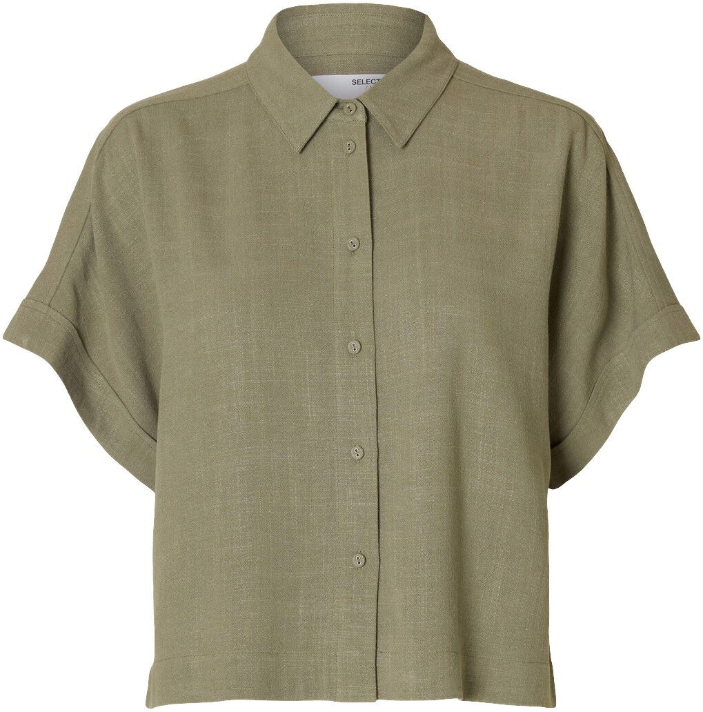 SLFVIVA SS CROPPED SUN SHIRT NOOS