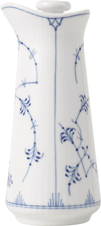 Musselmalet Riflet Olie- og Eddikeflaske, 13,5 cm