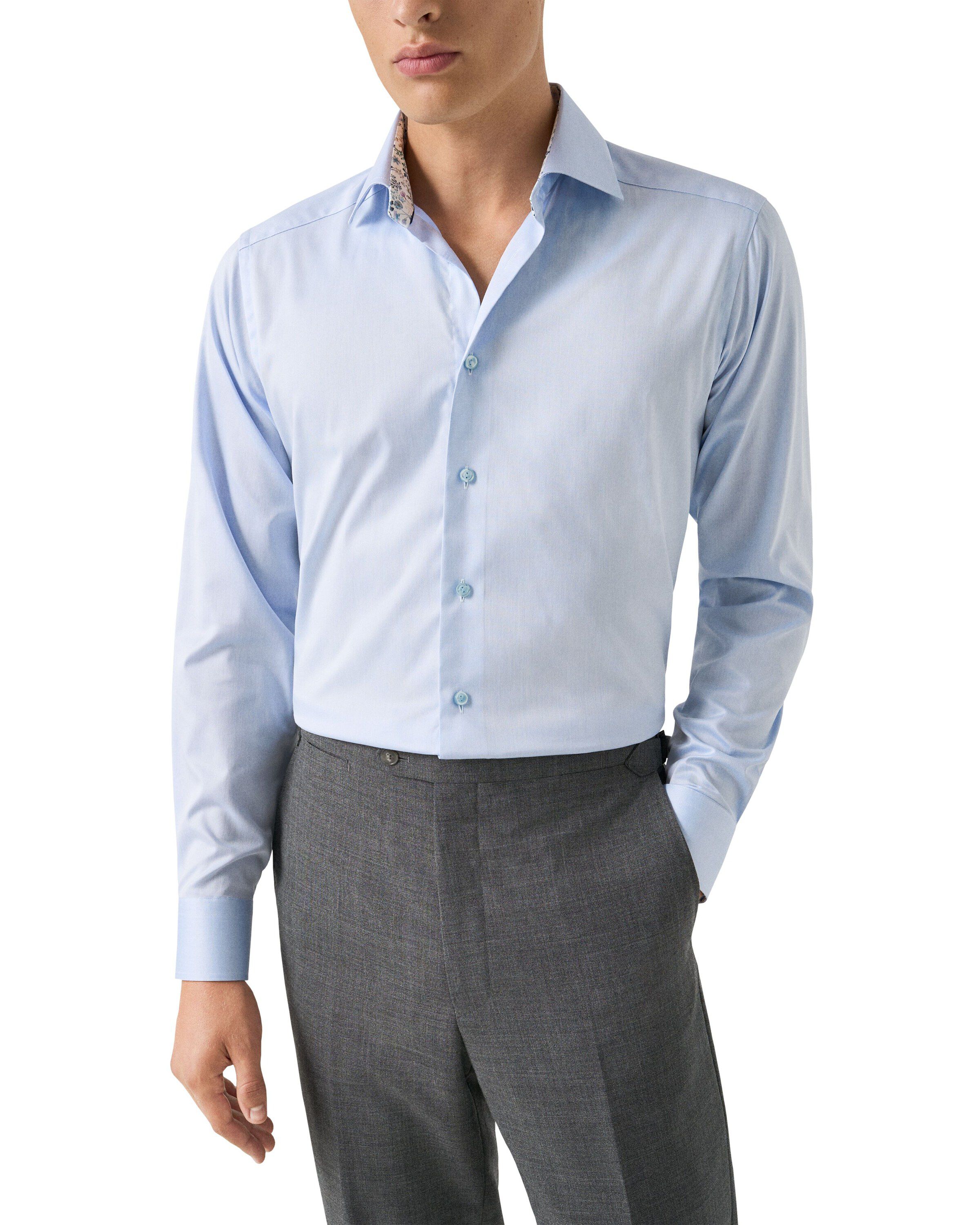 Contemporary Fit Floral Effect Signature Twill Shirt