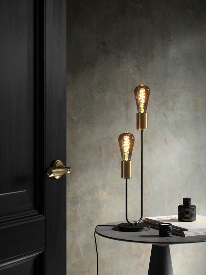 PÆRE-DEKO E27 ST64 SPIRAL EDISON DÆMP RØGF.