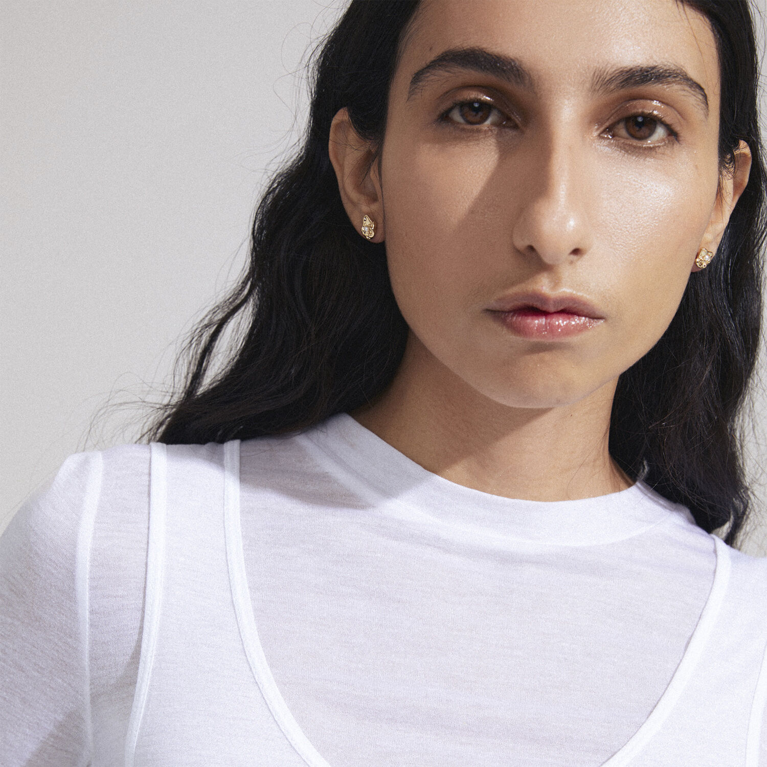 INAYA recycled earrings gold-plated