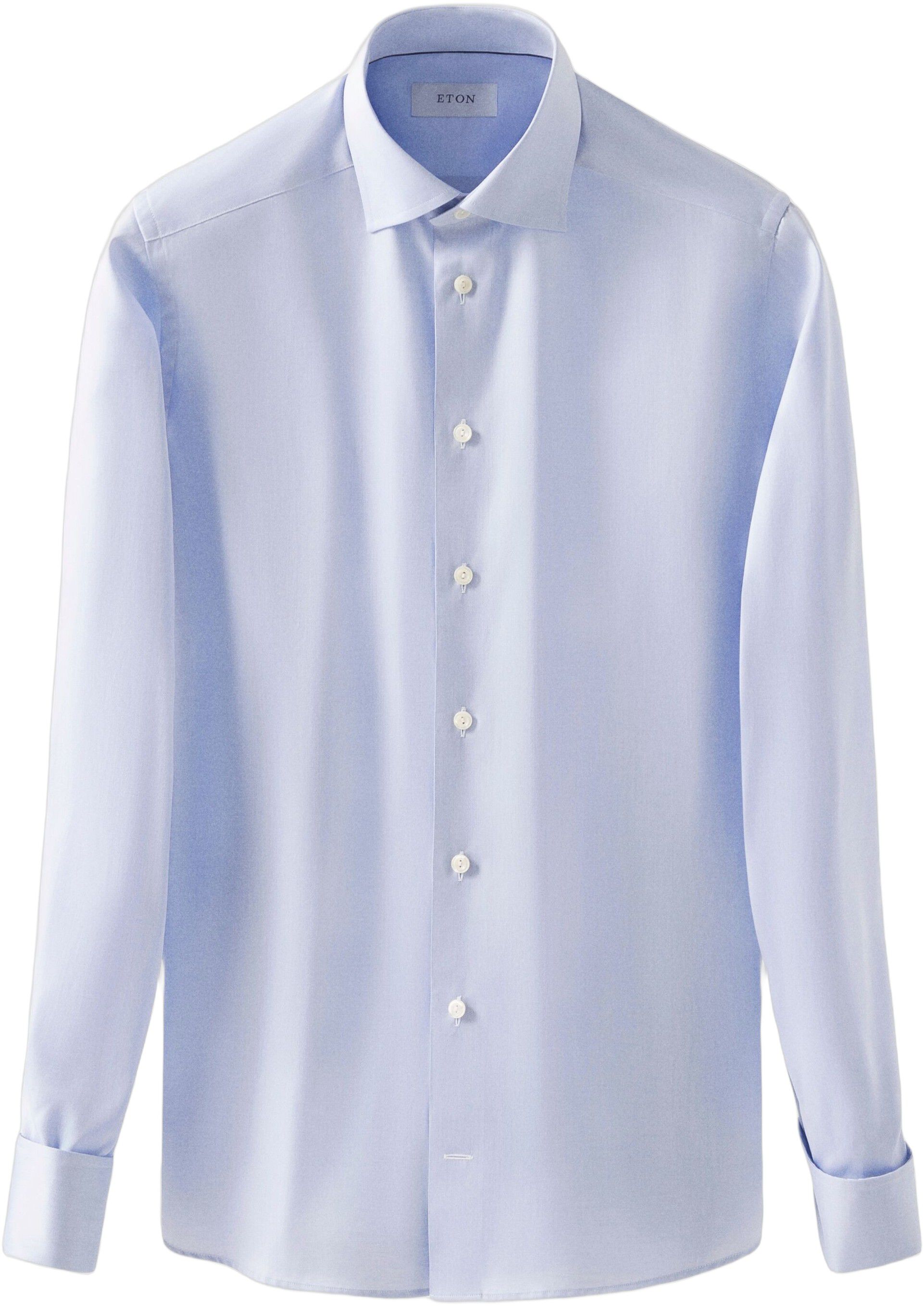 Light Blue Signature Twill Shirt French Cuffs - Contemporary Fit