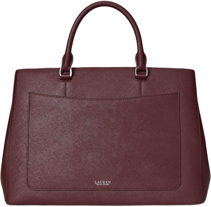 Crosshatch Leather Large Hanna Satchel