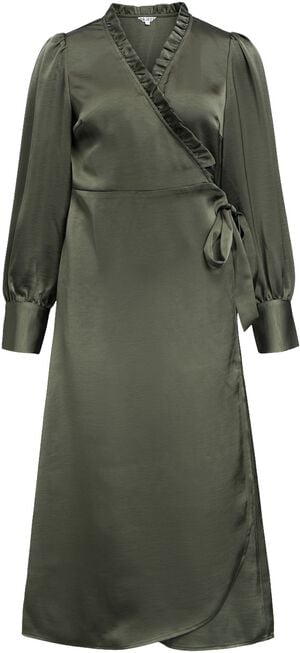 OBJCHILLI L/S WRAP DRESS DIV