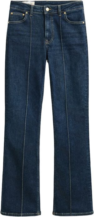 SLIM FLARE PINTUCK JEANS