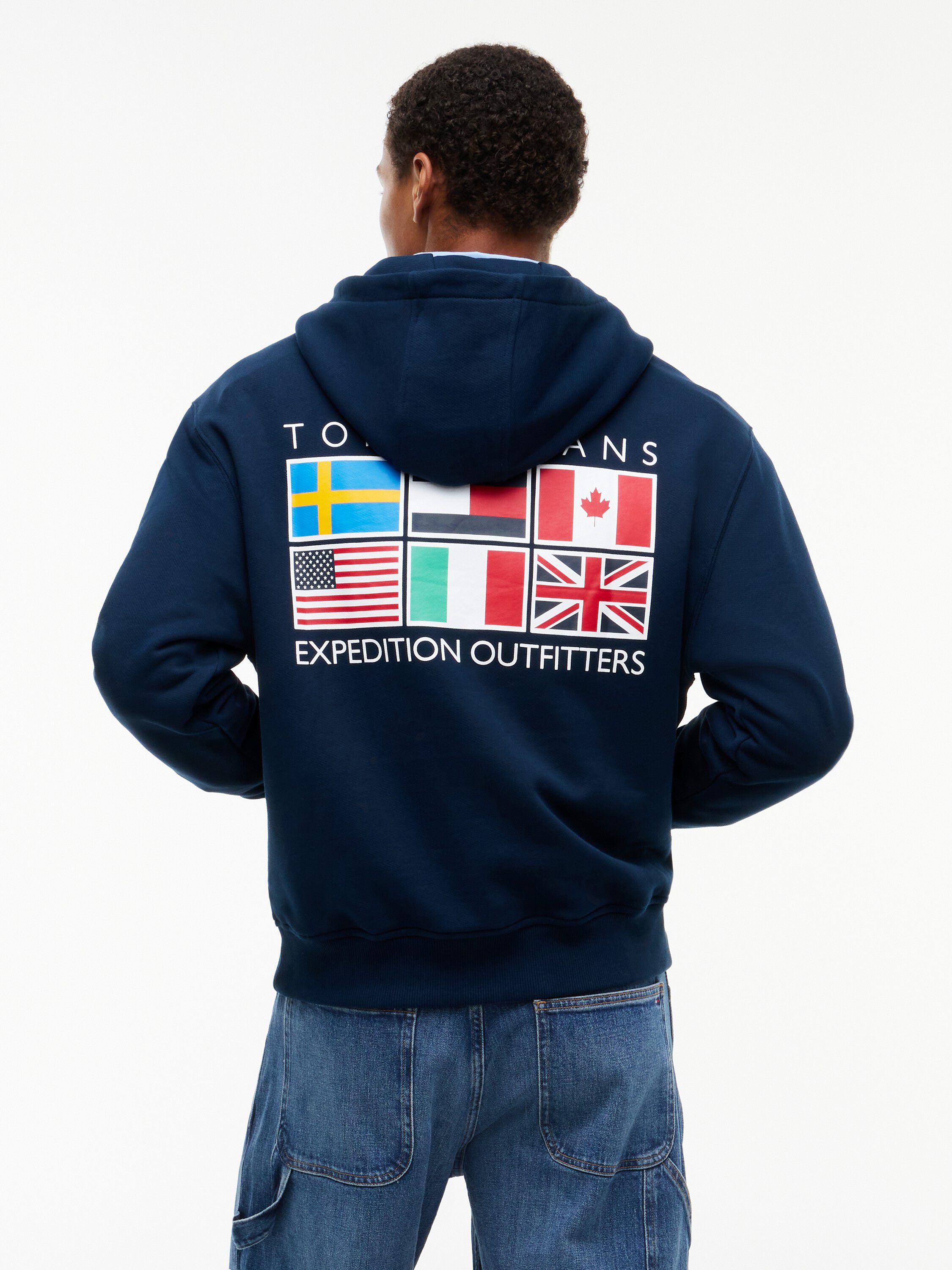 Back Logo Relaxed Fleece Hoody