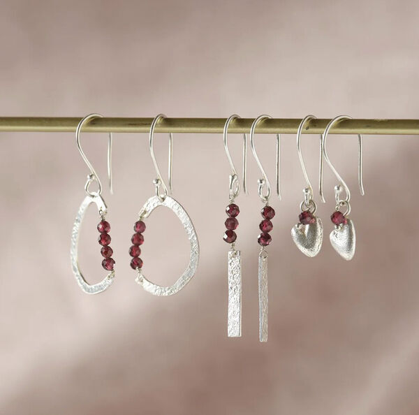 Generous Garnet Earrings SP