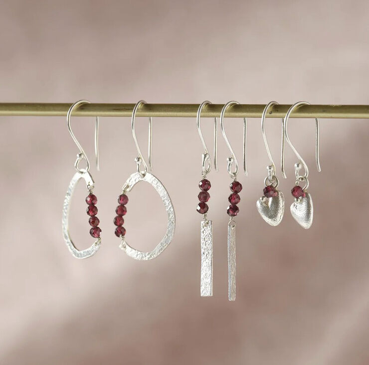 Generous Garnet Earrings SP