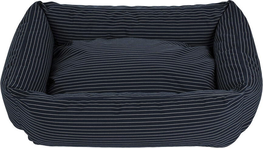 Fossflakes Dog bed Blue pinstripe