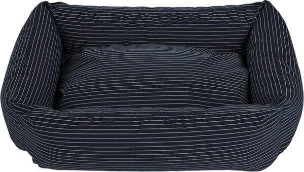 Fossflakes Dog bed Blue pinstripe