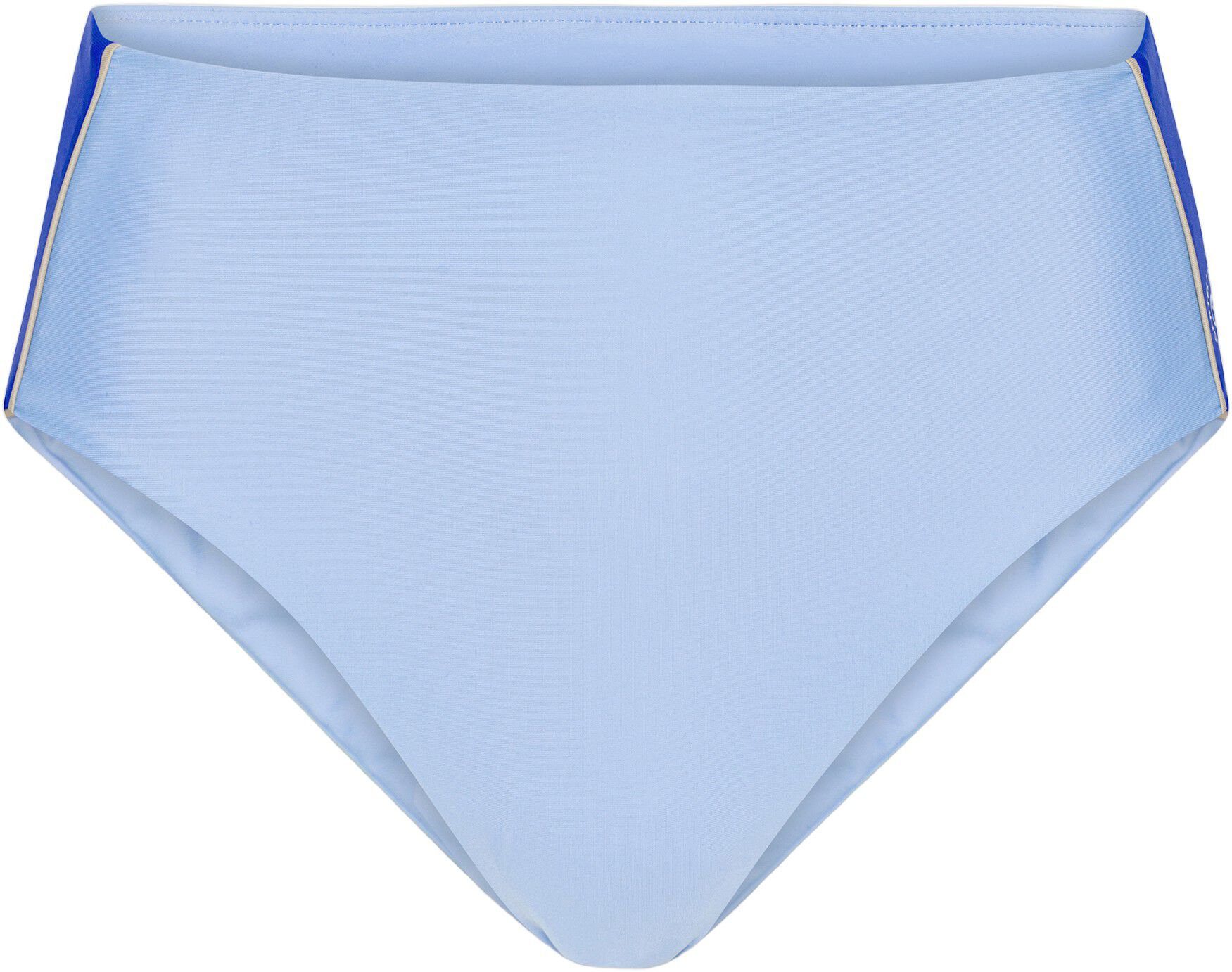 Ubud Colorblock high-waisted bikini bottom - Clear/Cartel Blue