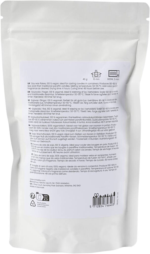 Soyavoks, Til lys i beholdere, 250g.