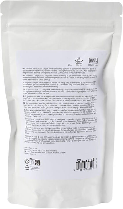 Soyavoks, Til lys i beholdere, 250g.