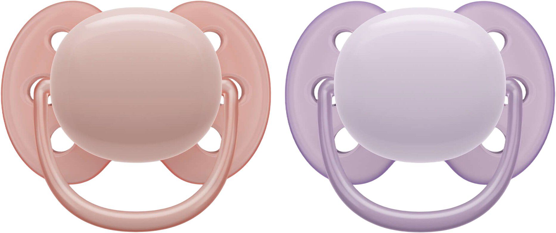 Philips Avent ultra soft sut - Pakke med 2 - 0-6m girl