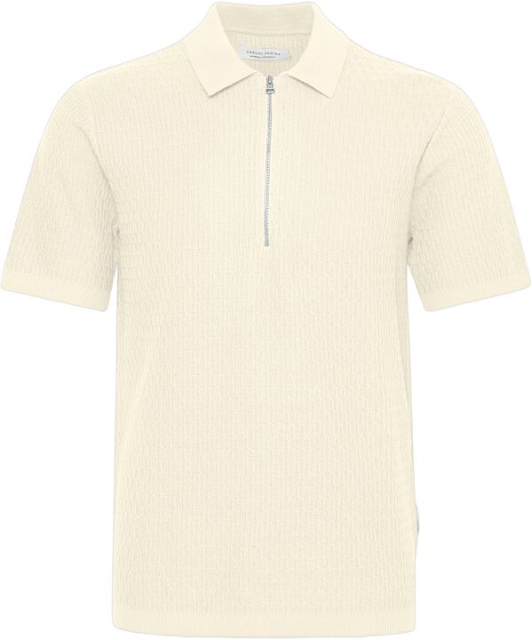 CFJOE SS structured polo knit