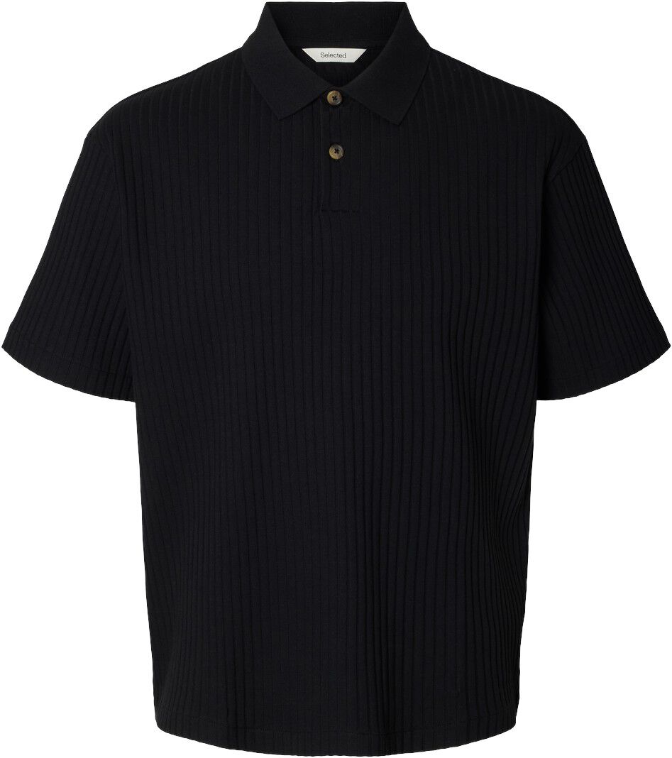 SLMRELAXSIMON RIBBED SS POLO