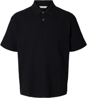 SLMRELAXSIMON RIBBED SS POLO