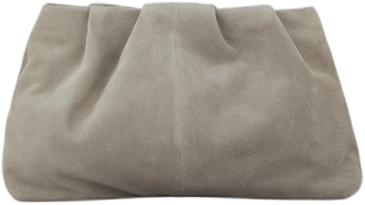Suede Clutch Bag