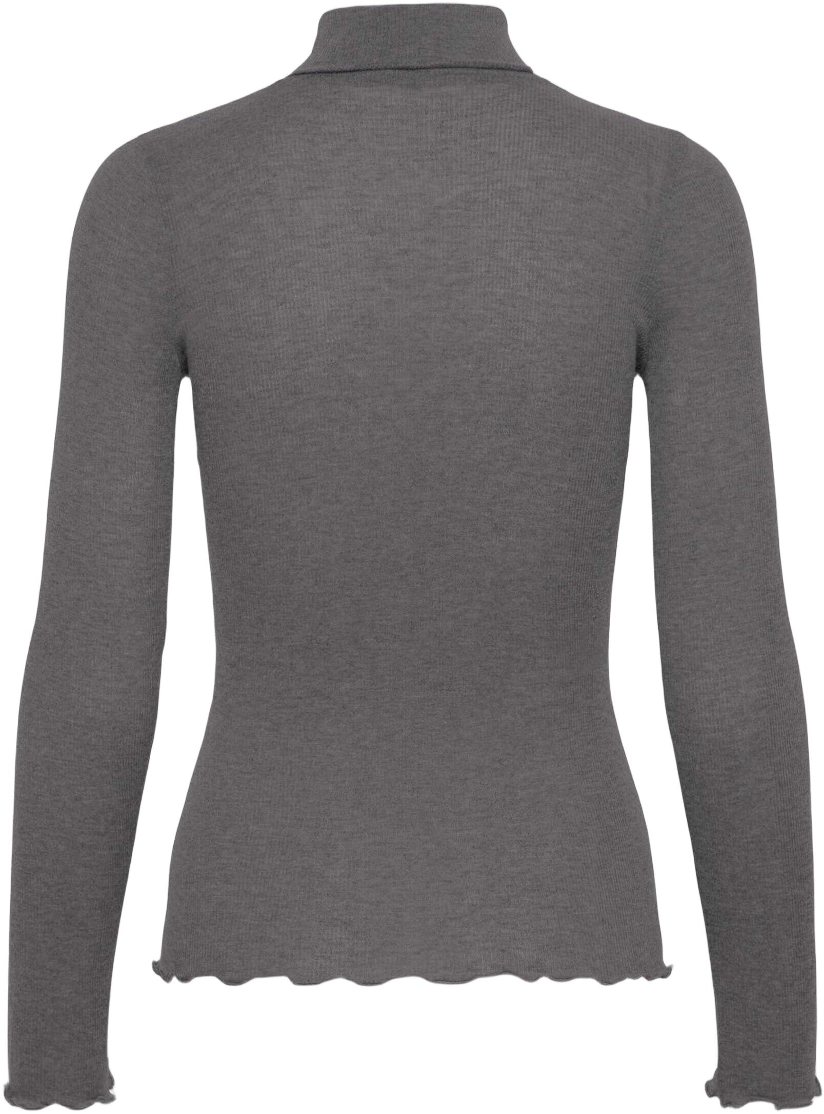 Wool t-shirt turtleneck regular ls