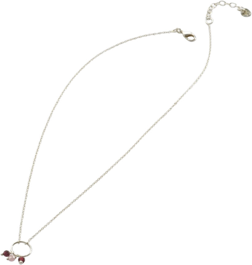 Sentiment Garnet Rose Quartz Necklace SP