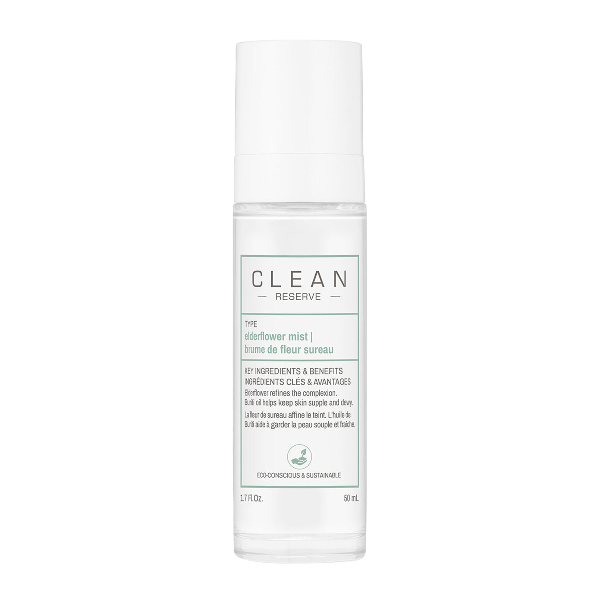 Clean Reserve Hair & Body Elderflower Face Mist