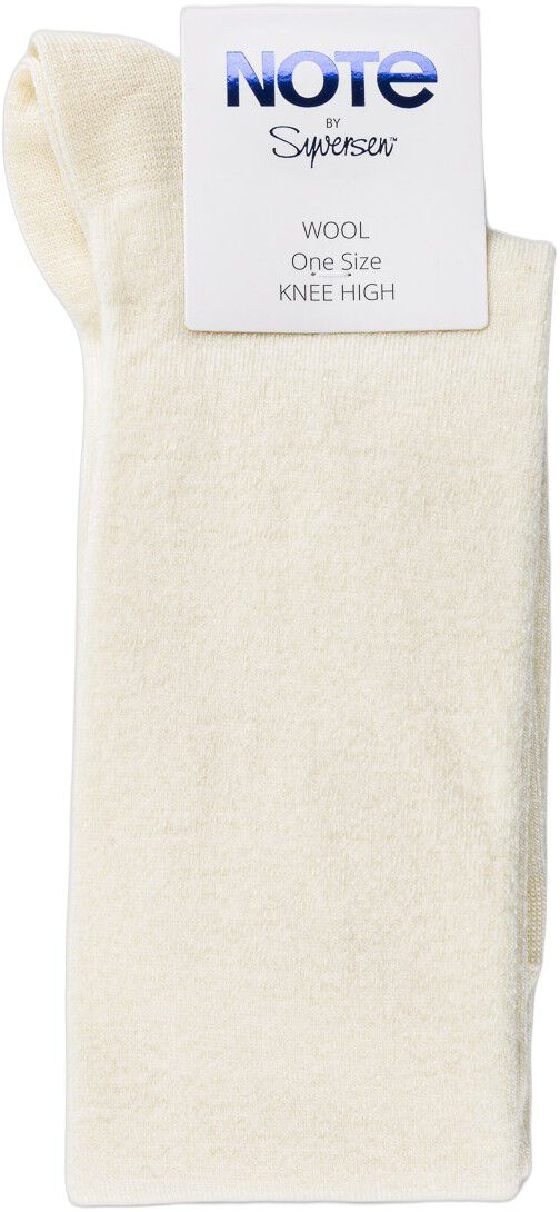 Note Flat Knit Wool Knee High