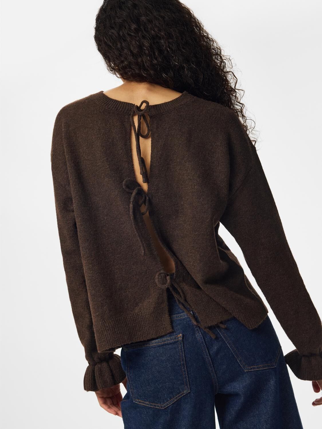 Pcsally Rev Frill Cardigan Knit Noos Bc