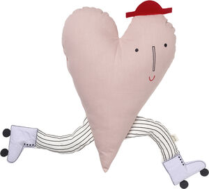 Heart Cushion - Dusty Rose