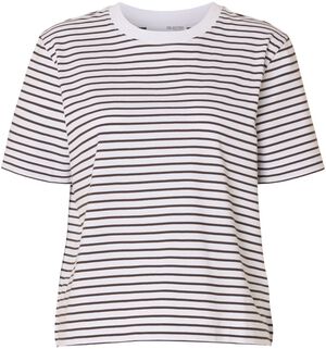 SLFESSENTIAL SS STRIPED BOXY TEE NO