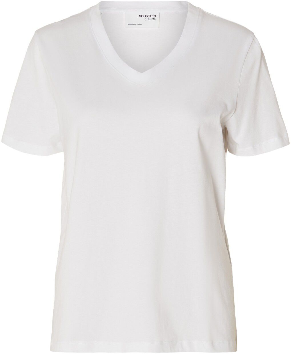 Slfessential Ss V-Neck Tee Noos