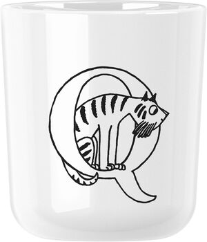 Moomin ABC kopp - Q 0.2 l. Moomin white
