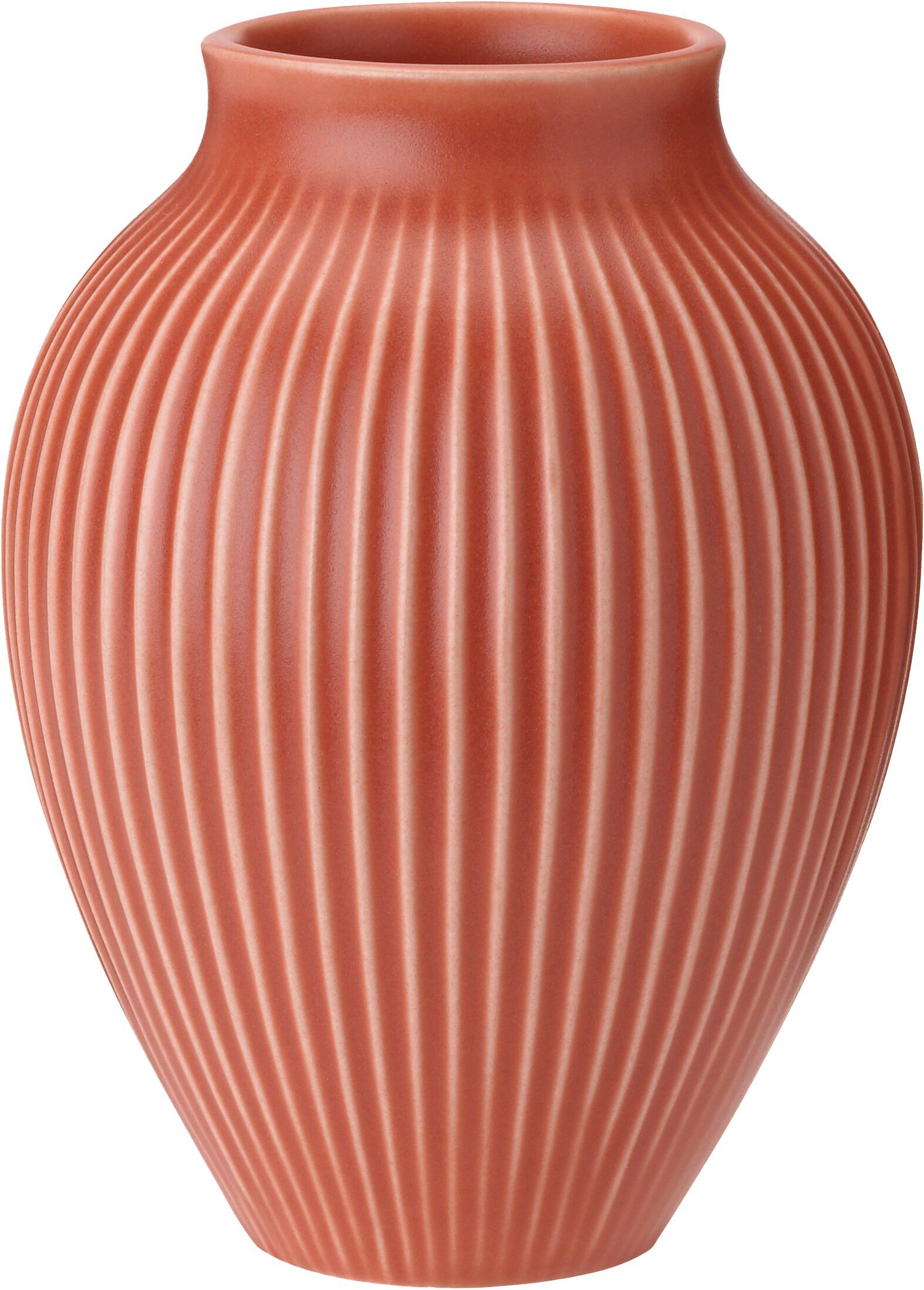 Knabstrup vase H 12.5 cm coral