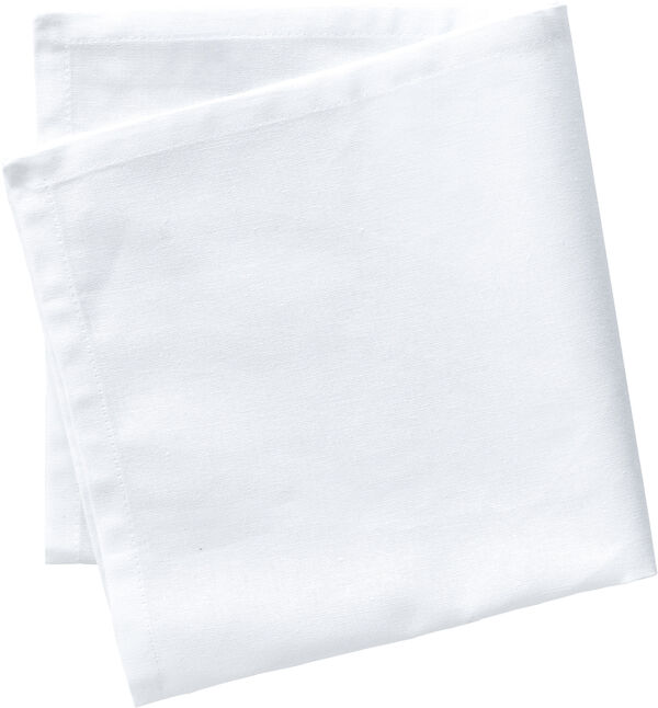 "Tygservett 45 x 45 cm Vit 100% ny bomull"