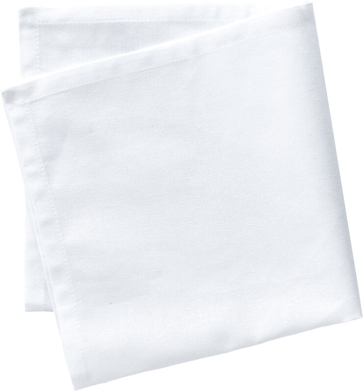 "Tygservett 45 x 45 cm Vit 100% ny bomull"