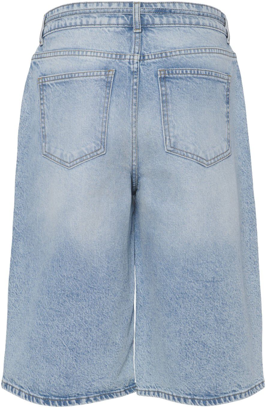 PCSELMA MW WIDE DENIM SHORTS