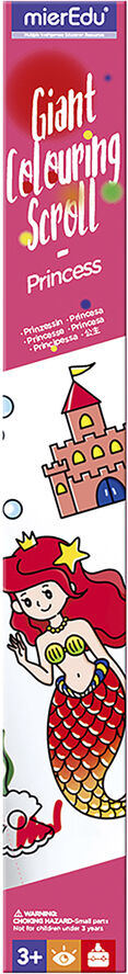 mierEdu - Kæmpebanner til farvelægning - Prinsesser