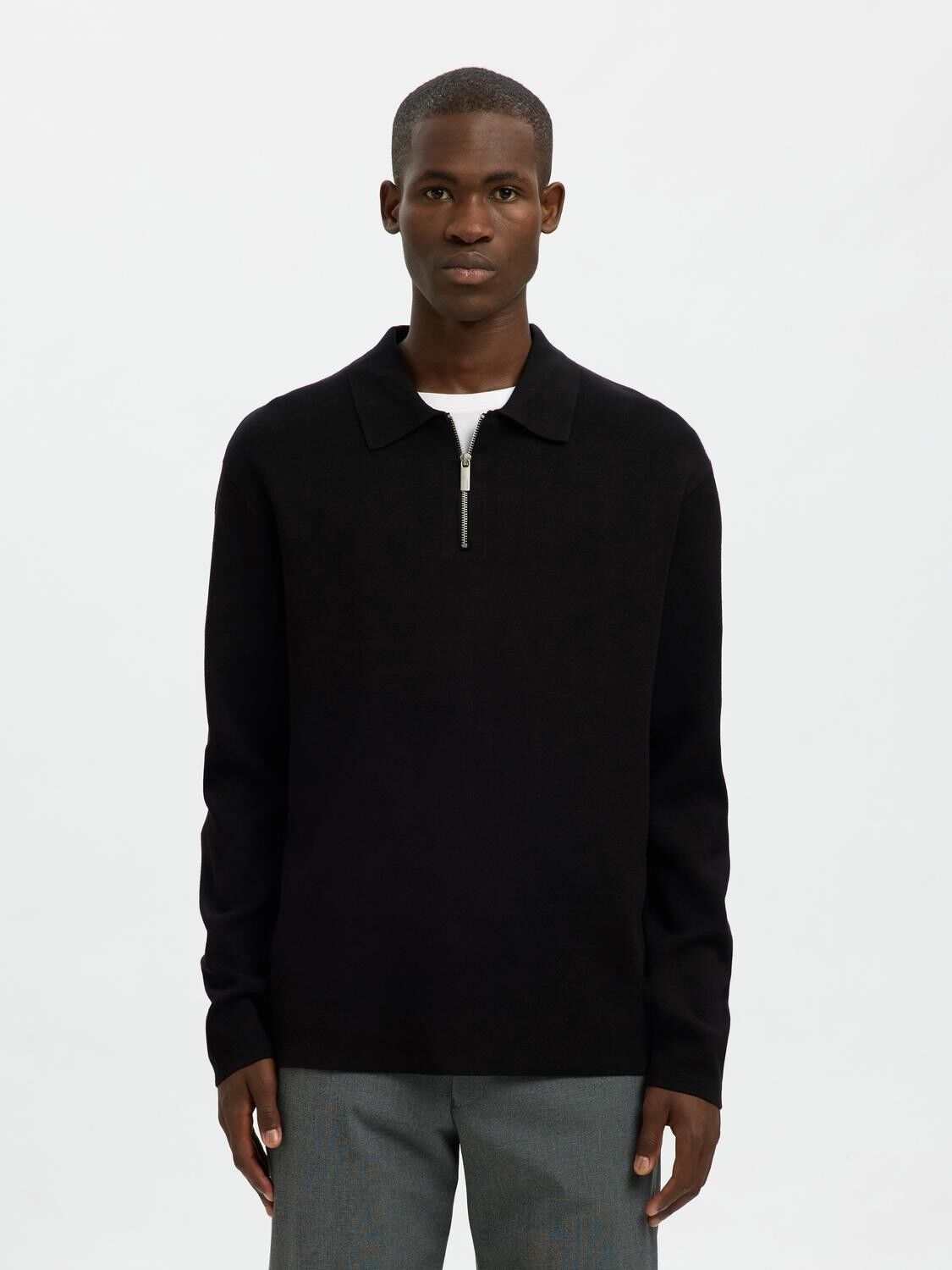 Slhteller Fn Half Zip Polo Noos