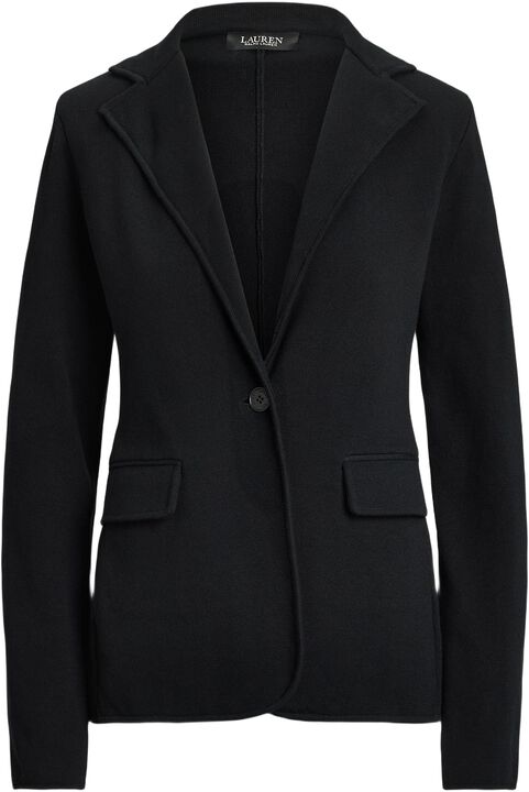 Cotton-Blend Sweater Blazer