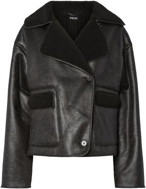 PCJUNO COATED TEDDY JACKET