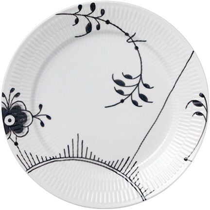 Sort Mega Riflet 27 cm. tallerken