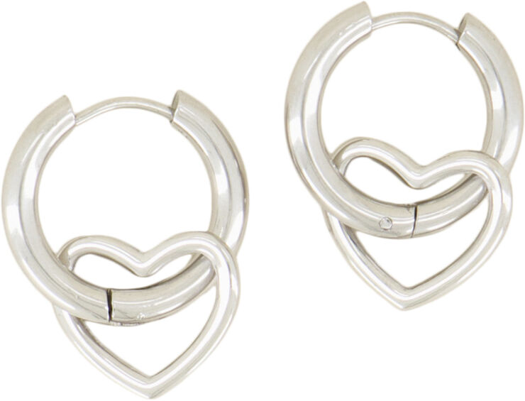 Open heart earrings