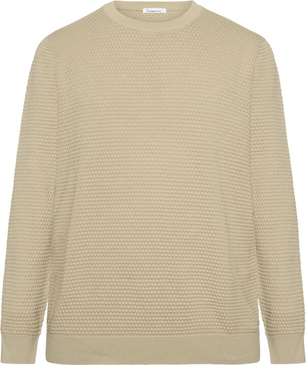 VAGN regular bubble knit crew neck - Regenerative Organic Ce