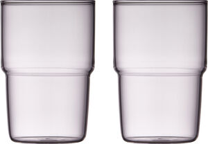 Drikkeglass Torino 40 cl 2 stk. Pink