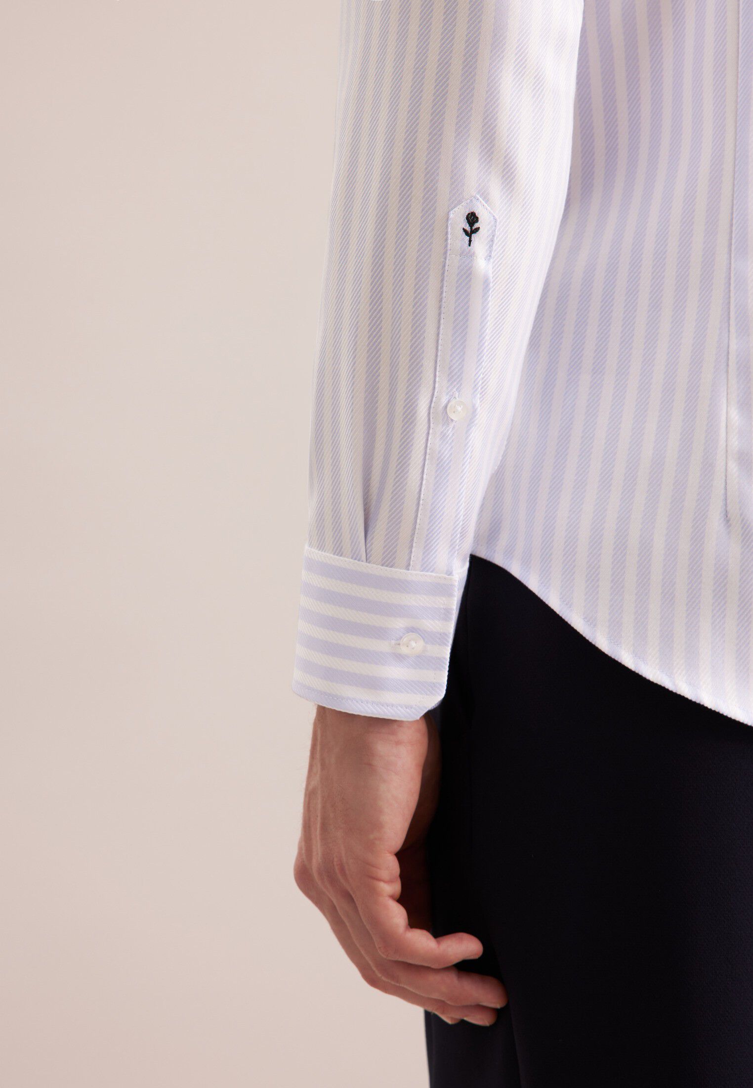 Business shirt Slim 1/1 Kent-Collar Stripes