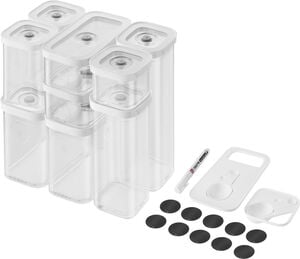 Fresh & Save CUBE Sæt S/M12 gennemsigtig-hvid
