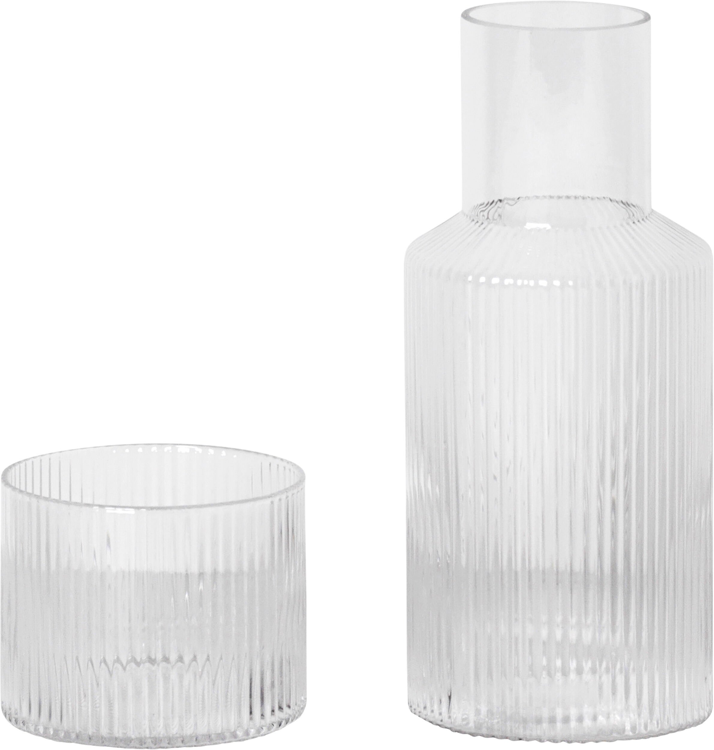 Ripple Small Carafe Set - Clear