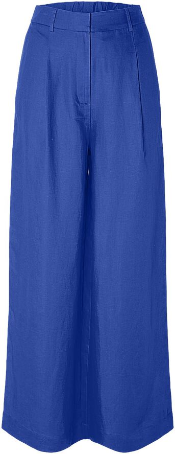 SLFLYRA HW WIDE LINEN BLEND PANT B